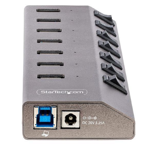 Hub USB-C Autoalimentato a 7 Porte con Interruttori Individuali